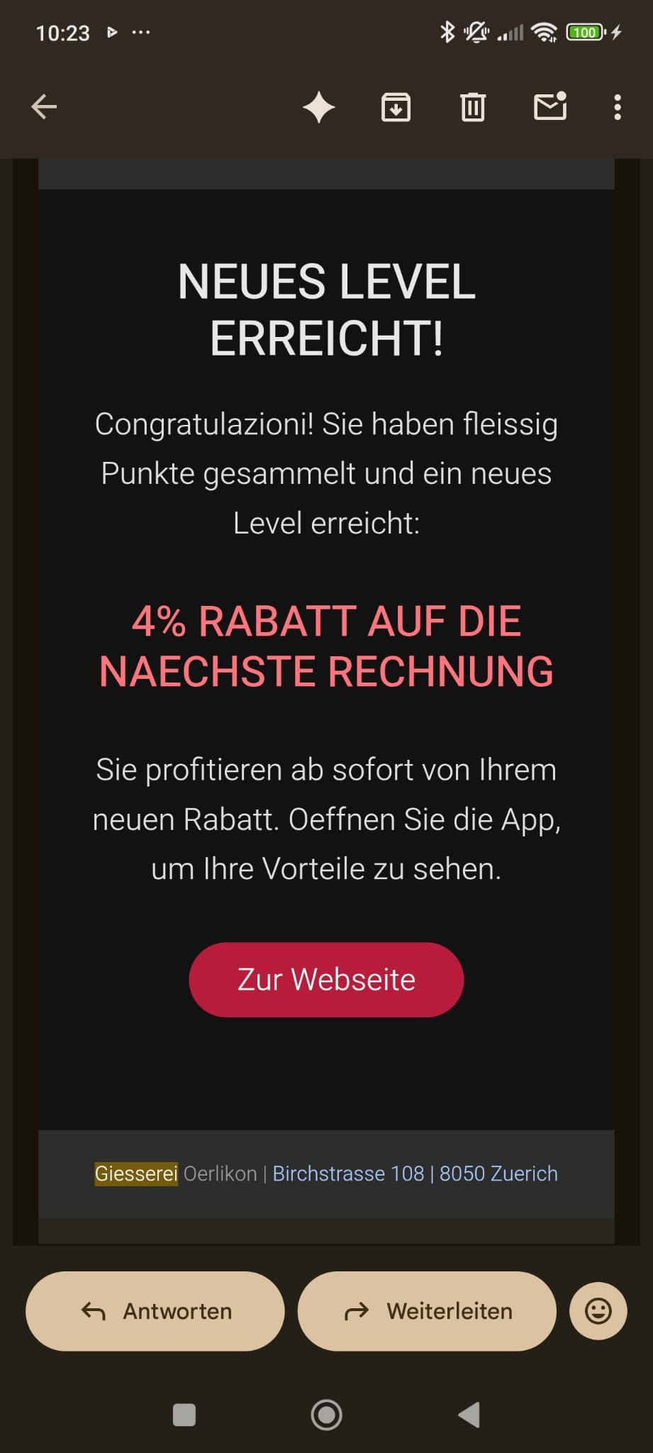 SMS & E-Mail Benachrichtigung 3