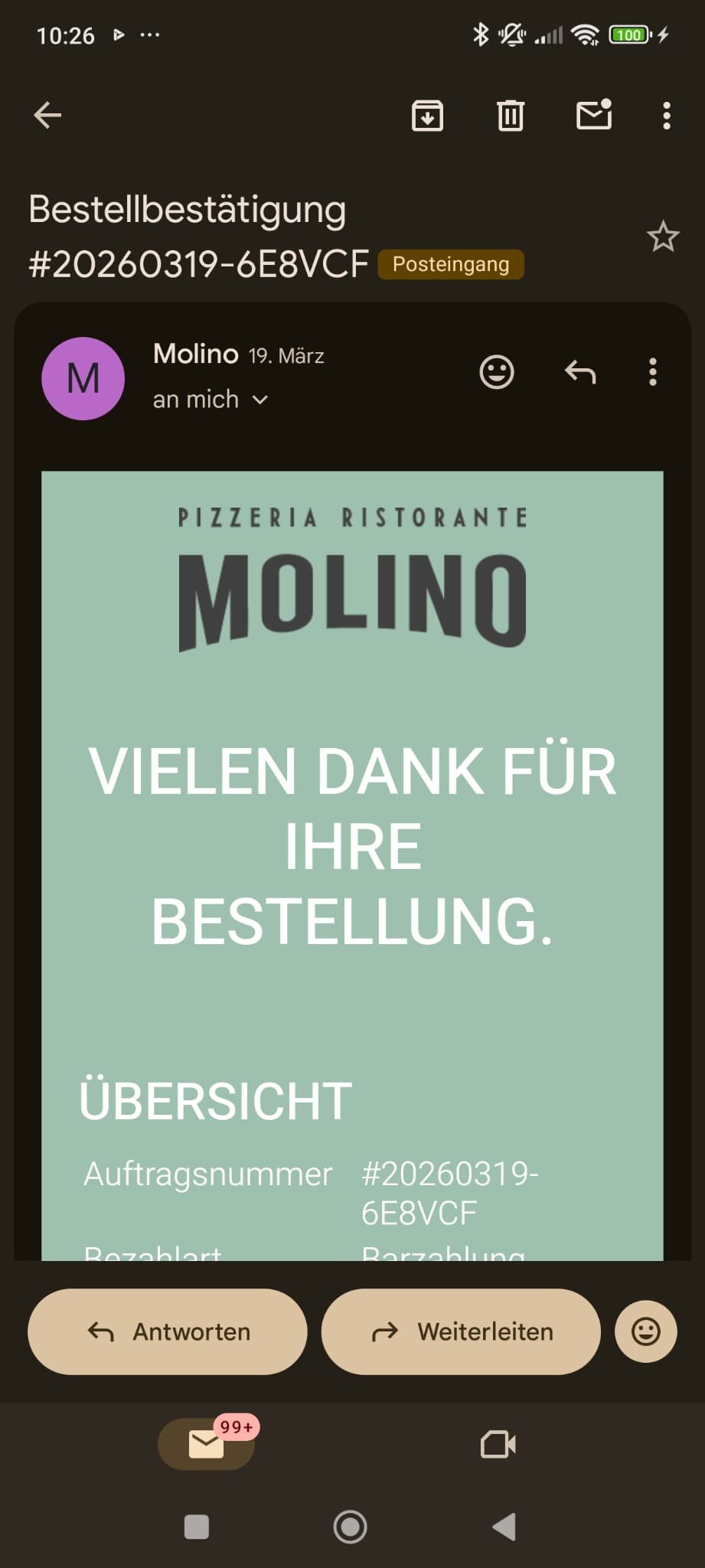 SMS & E-Mail Benachrichtigung 1